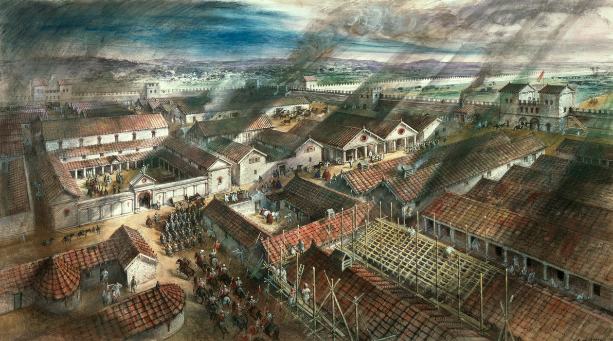 Forte romano em Londres, c122 AD de Unbekannt