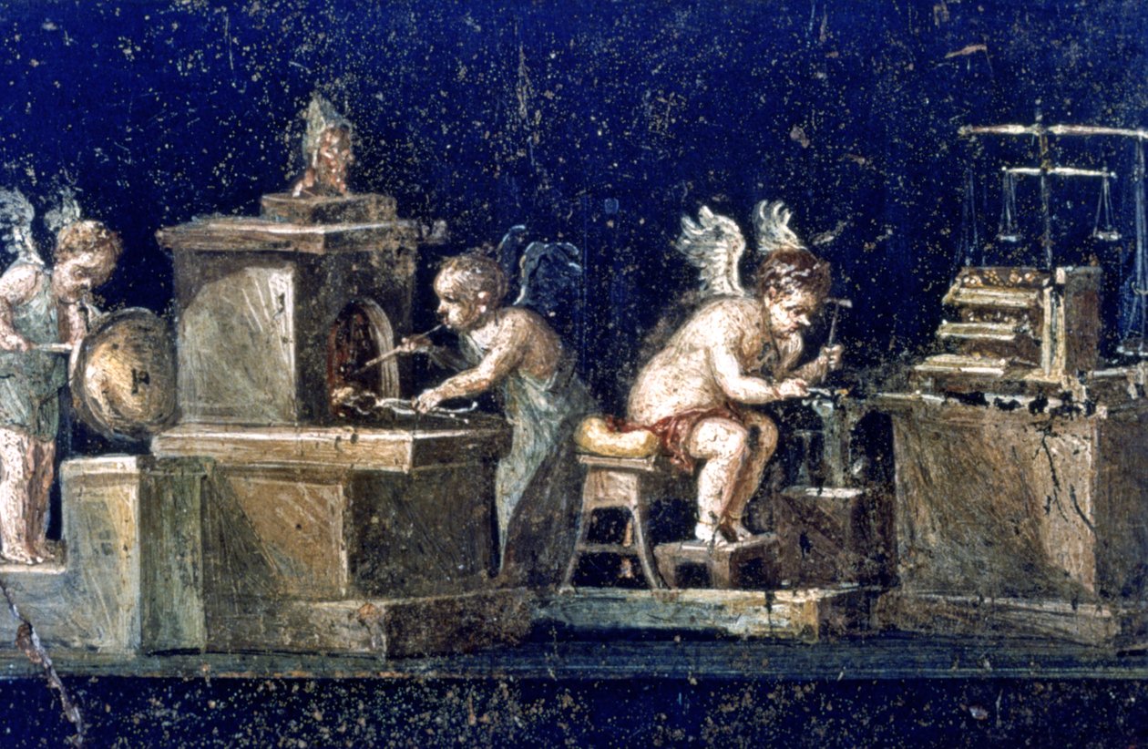 Mural romano, Casa dos Vettii Pompeia, Itália de Unbekannt