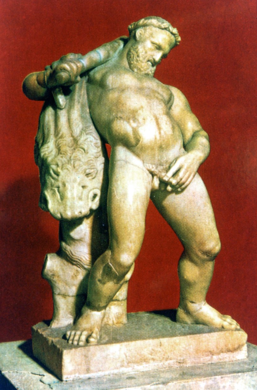 Estátua romana de um Hércules bêbado de Unbekannt