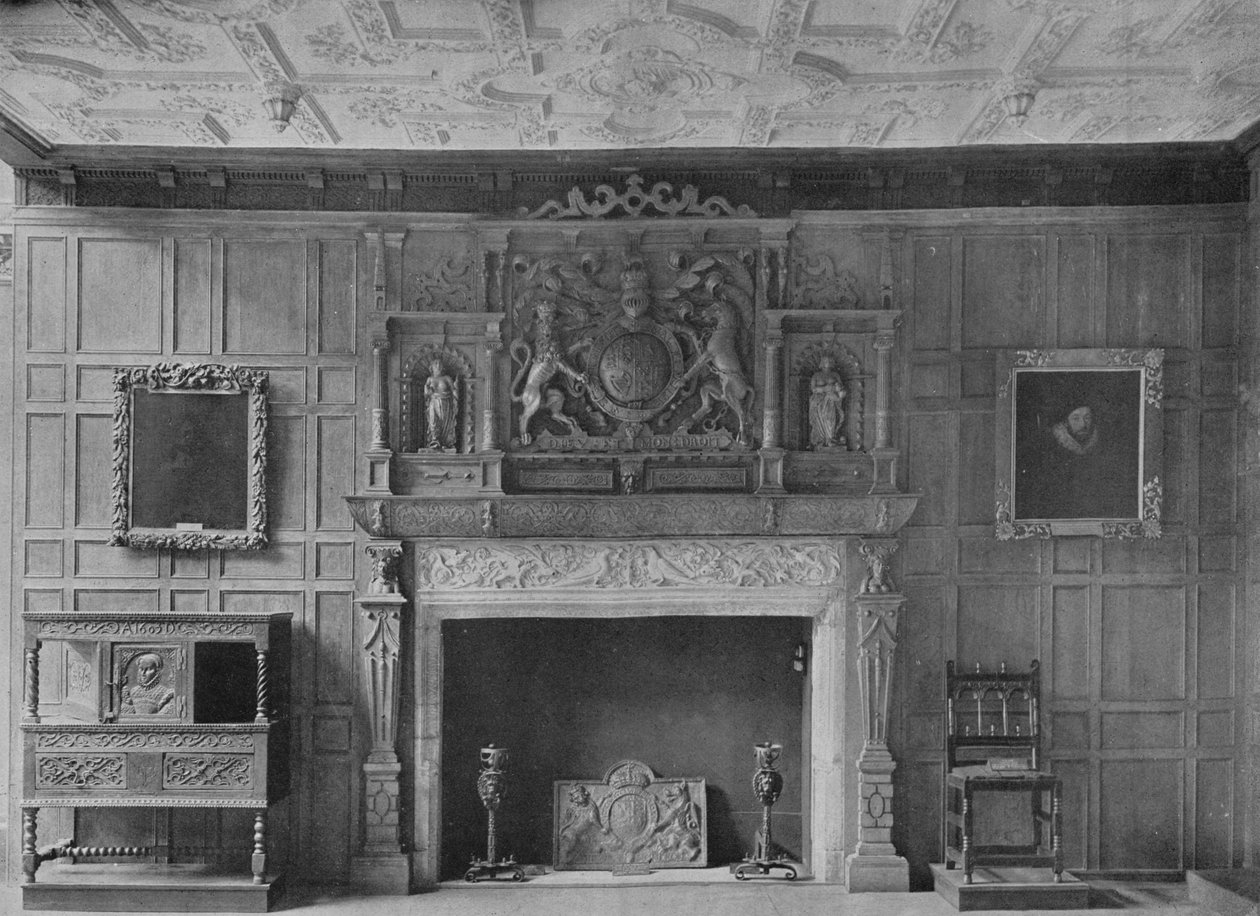 Quarto do palácio velho em Bromley-By-Bow, 1908 de Unbekannt