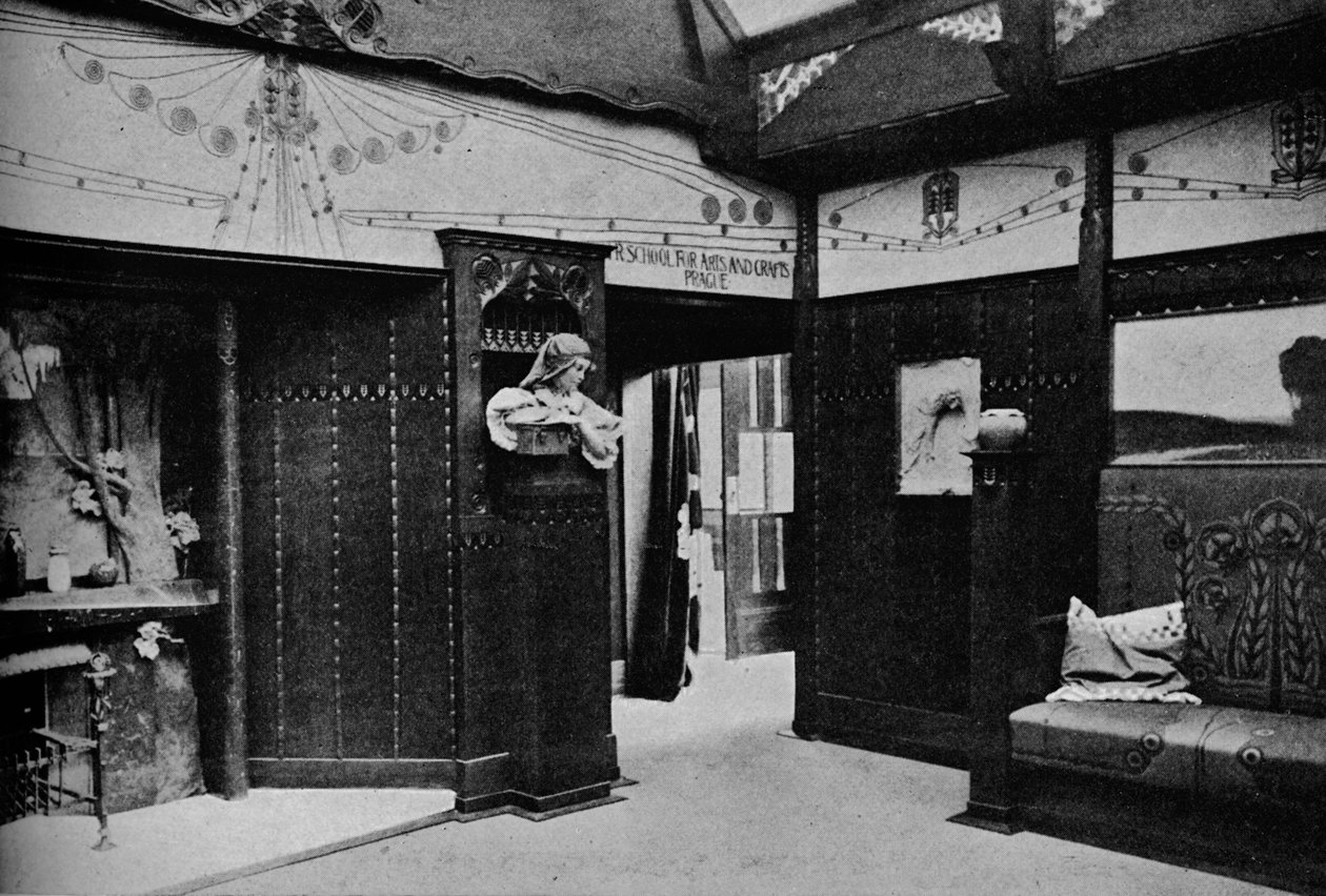 Sala da Escola de Artes e Ofícios de Praga, St. Louis, 1905 de Unbekannt