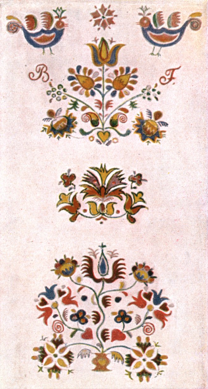 Pintura de sala, Morávia, Checoslováquia, 1928. de Unbekannt