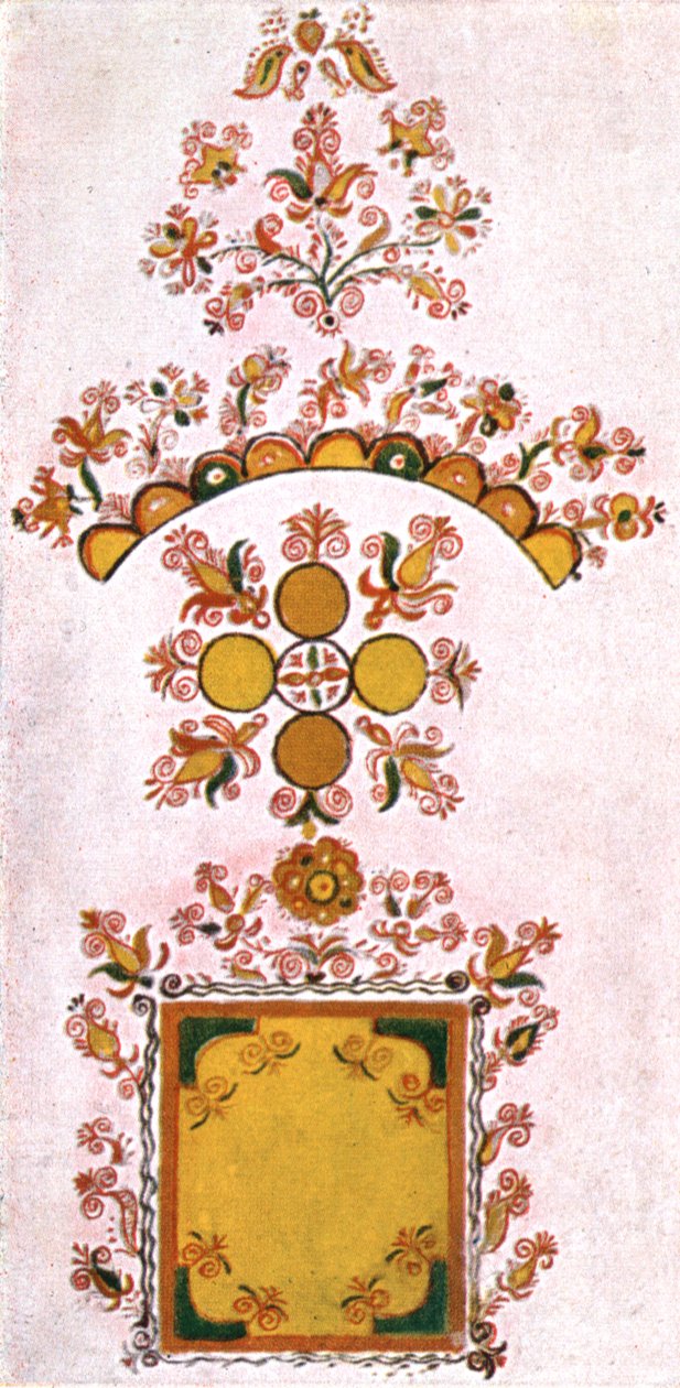 Pintura de sala, Morávia, Checoslováquia, 1928. de Unbekannt