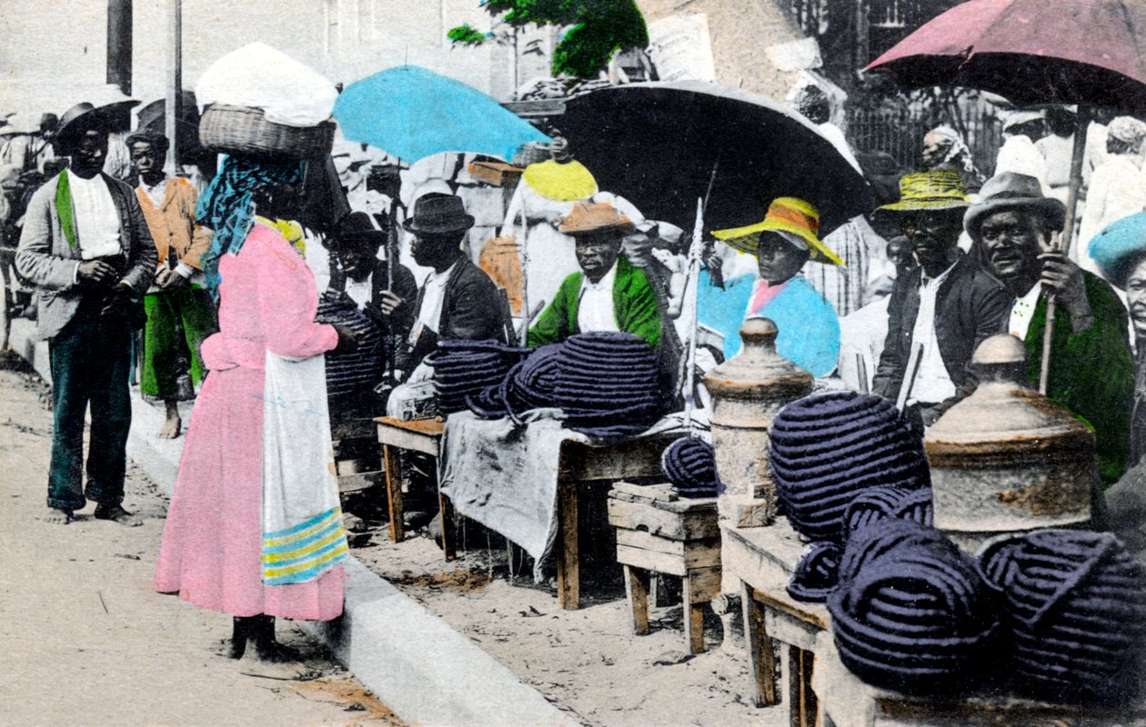 Vendedores de tabaco de corda, Jamaica, c1900s de Unbekannt