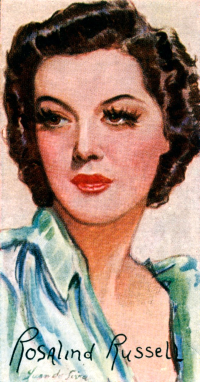 Rosalind Russell, 1907-1976, atriz de cinema e teatro americana, século XX de Unbekannt