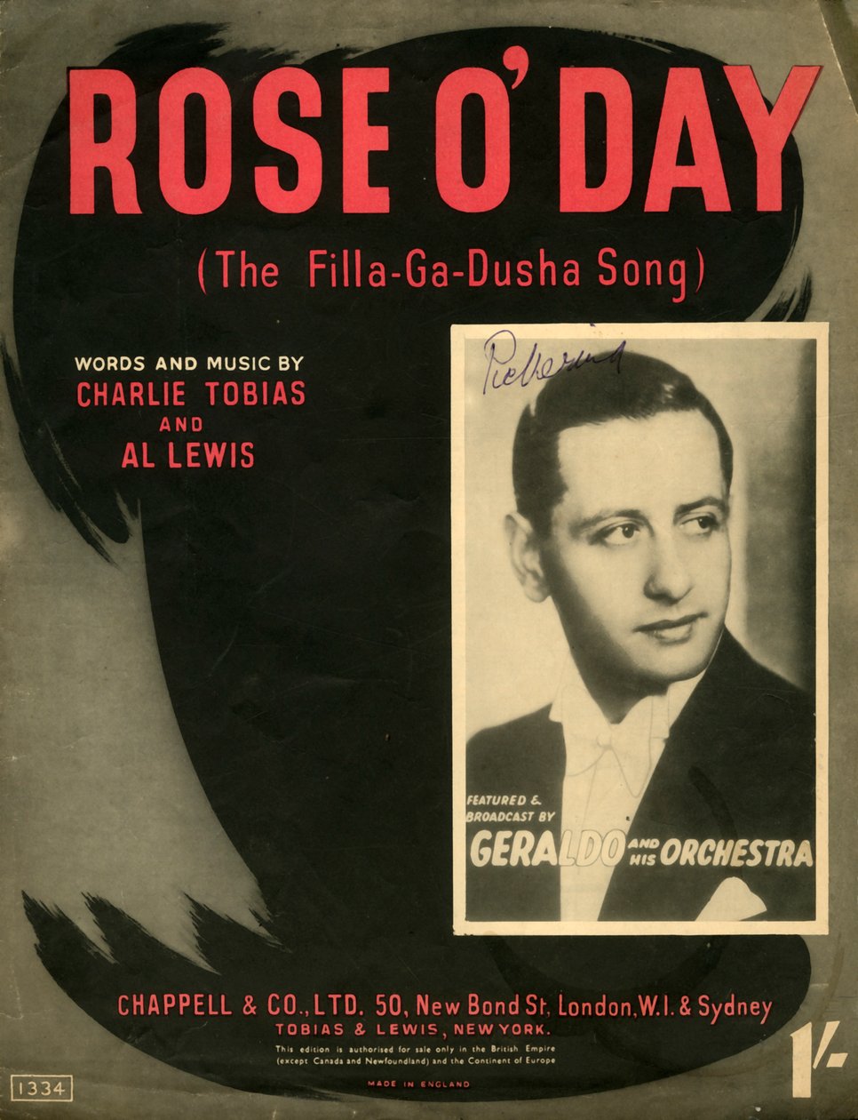 Rose ODay A canção de Filla-Ga-Dusha, 1941. de Unbekannt
