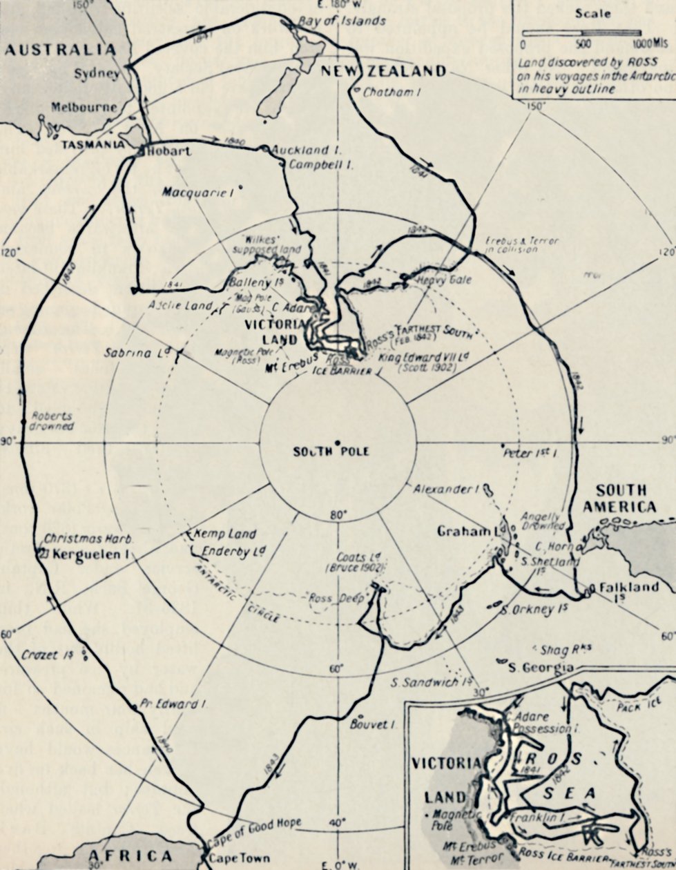 Viagem Antártica de Rosss no Erebus e no Teror, 12 de novembro de 1840, 1937 de Unbekannt