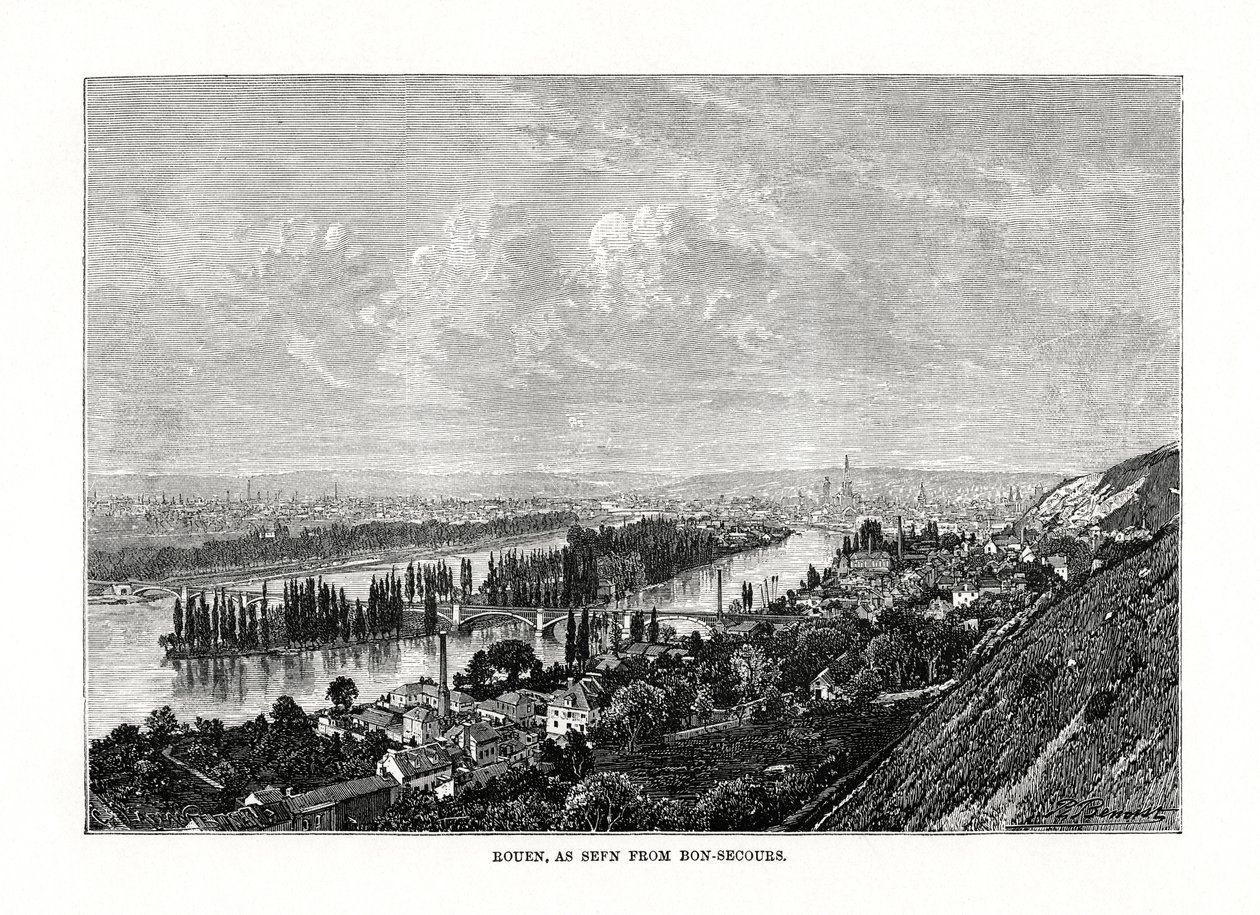 Rouen, Normandia, França, 1879 de Unbekannt