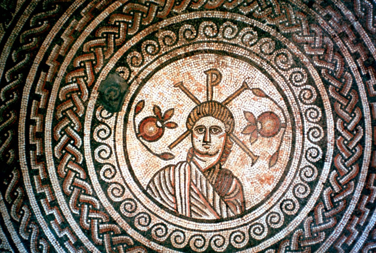Roundel de uma vila romana, St Mary, Dorset, século IV dC de Unbekannt
