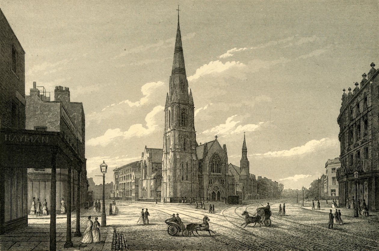 Capela dos montes de Rowland & escolas, estrada da ponte de Westminster, c1876. de Unbekannt