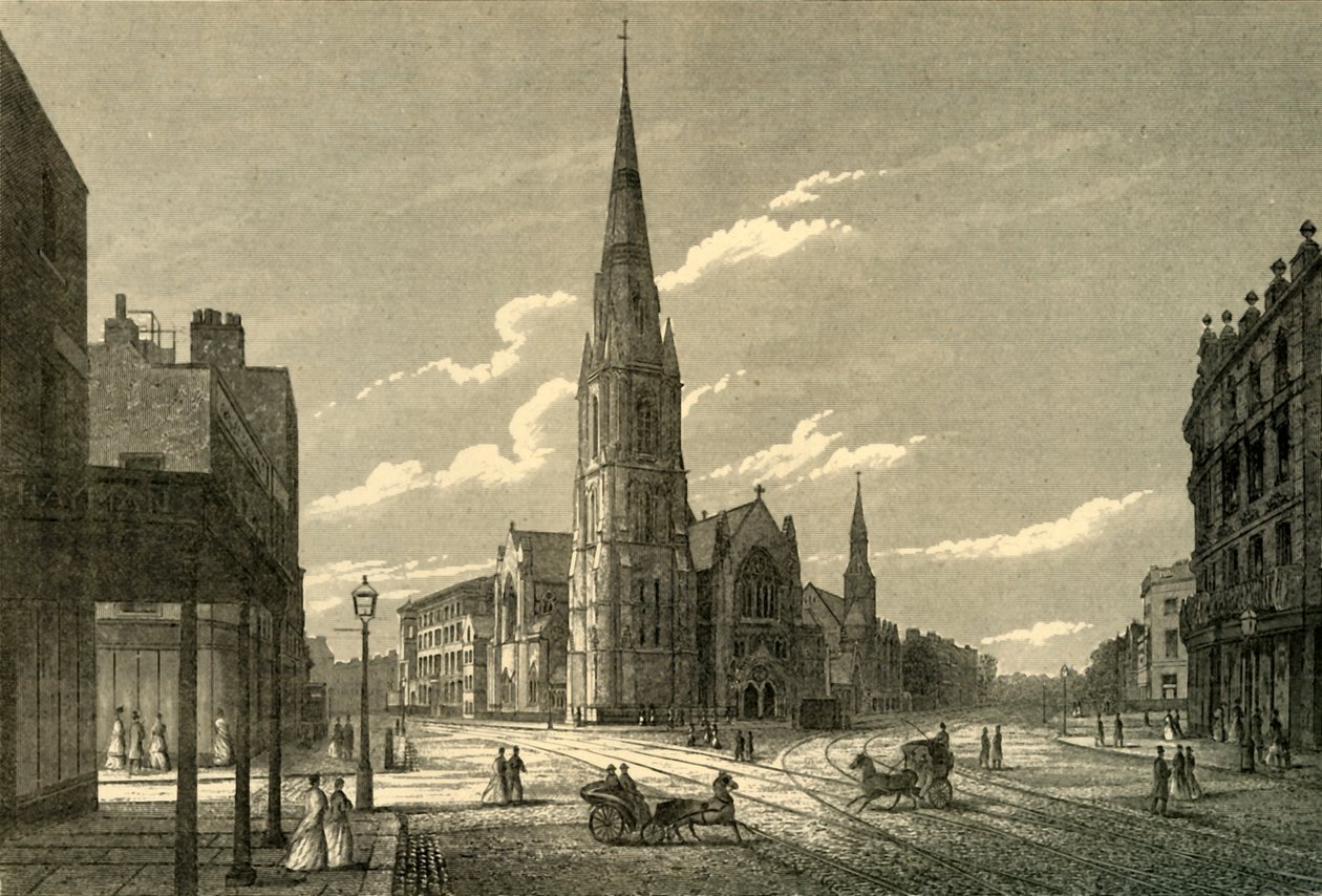 Capela dos montes de Rowland & escolas, estrada da ponte de Westminster, c1878. de Unbekannt