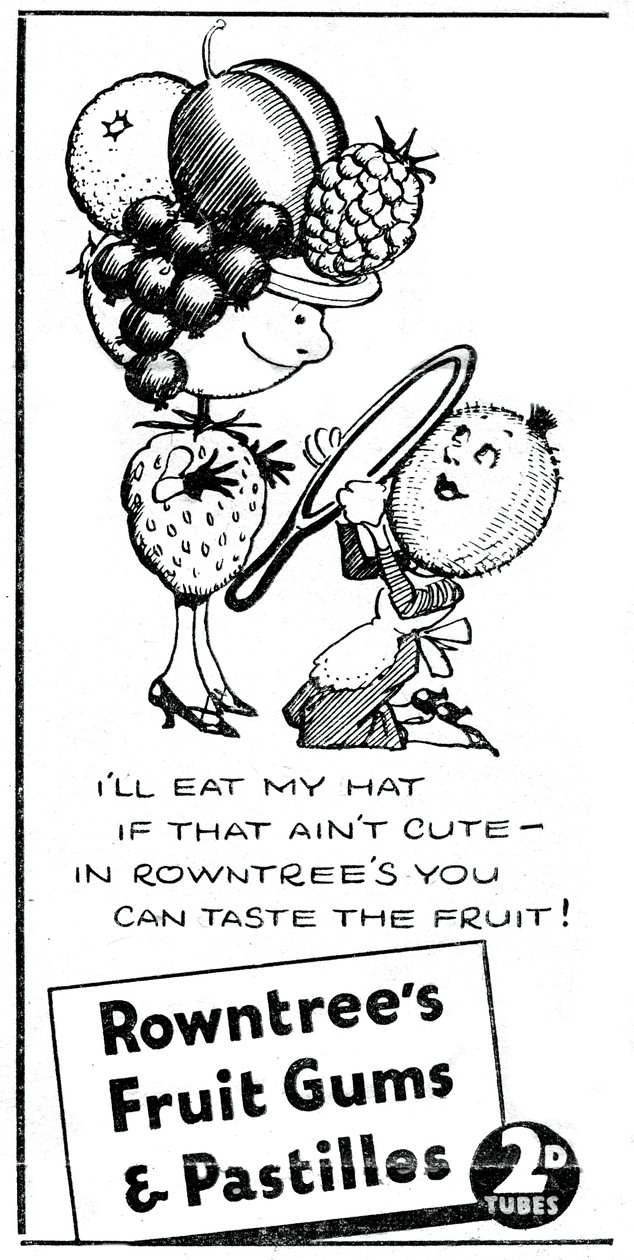 Pastéis de goma e pastilhas de frutas, 1938 de Unbekannt