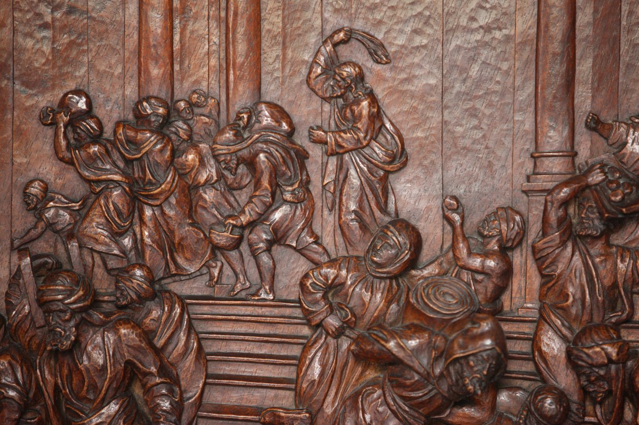 Basílica Real de São Francisco el Grande. Jesus chasse les marchands du temple Madrid Espanha de Unbekannt