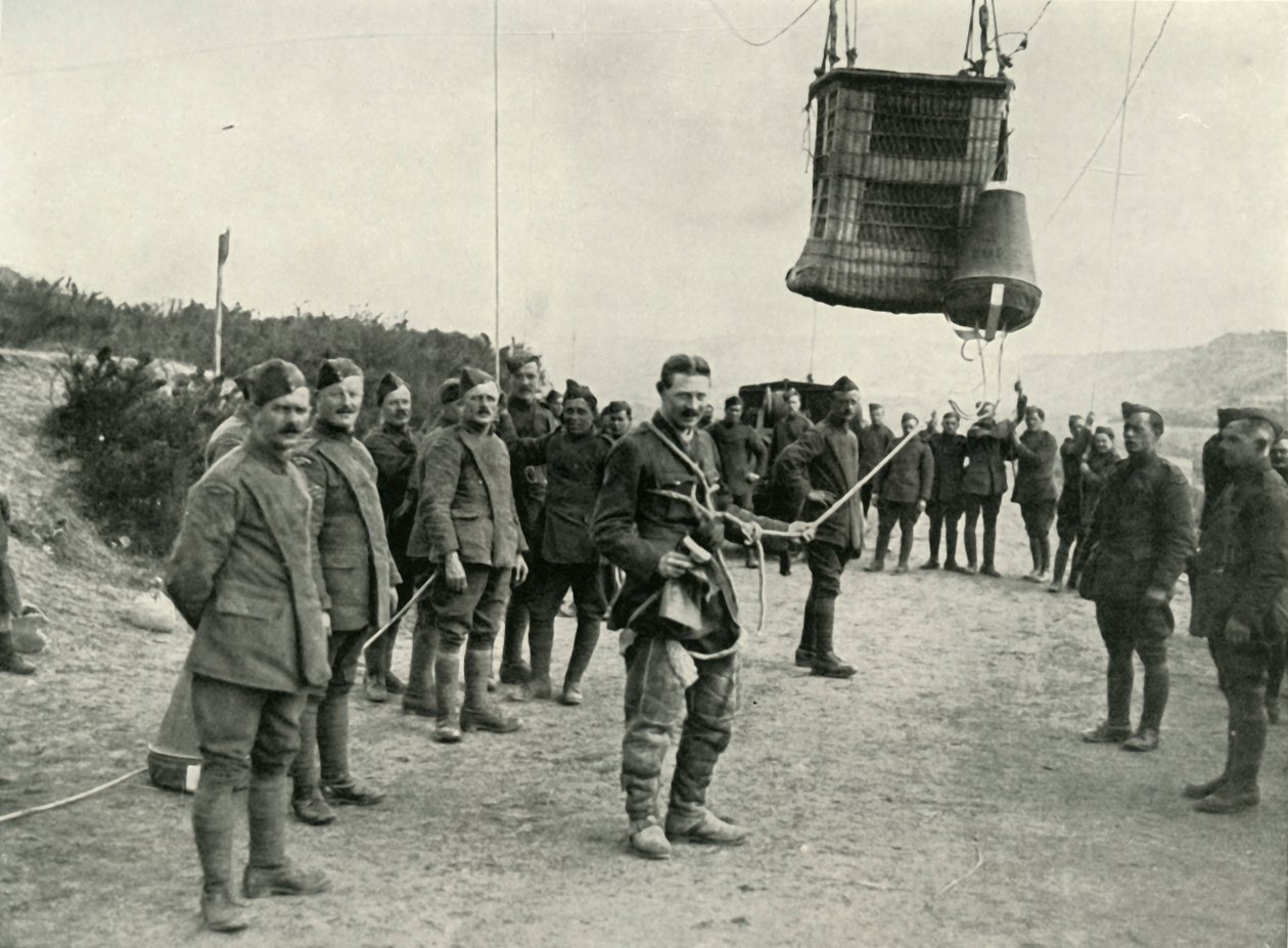 Os balões de papagaio de artilharia real de campo eram os olhos de nossas armas na França, 1919. de Unbekannt