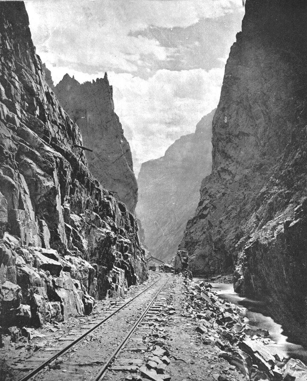 Desfiladeiro real do rio Arkansas, Colorado, EUA, c1900. de Unbekannt