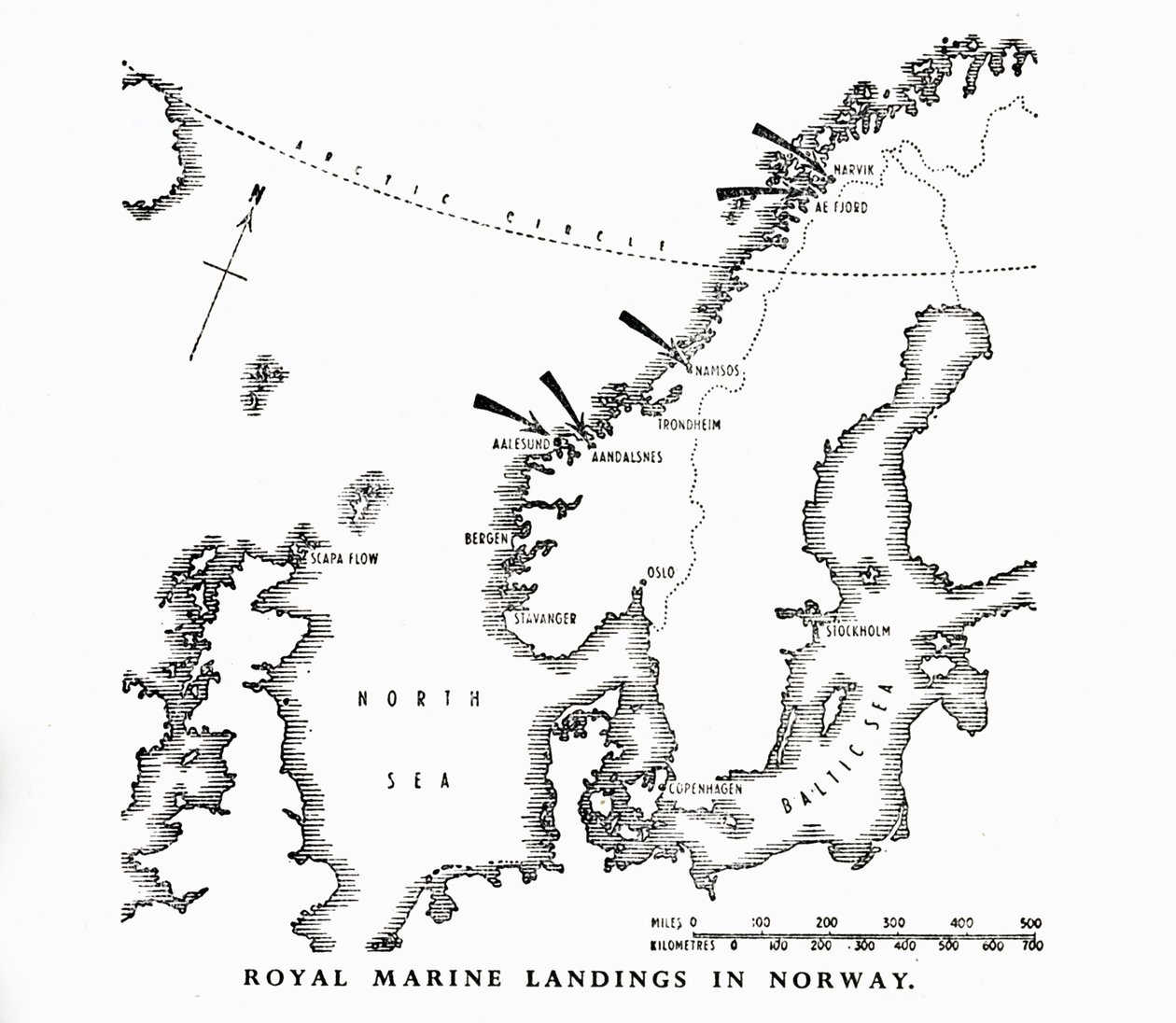 Desembarques da Royal Marine na Noruega, Segunda Guerra Mundial, 1940 1944. de Unbekannt