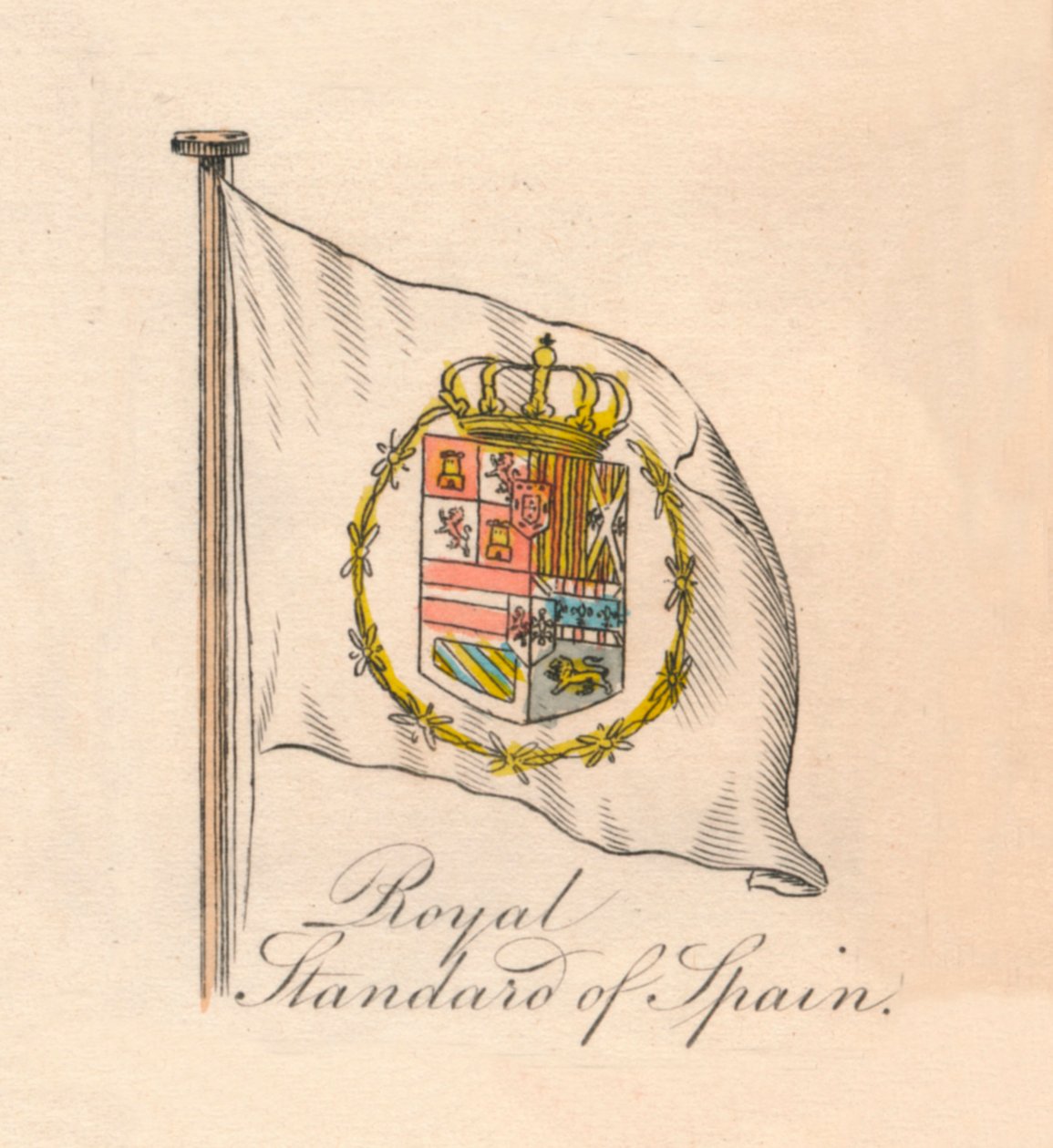 Padrão Real da Espanha, 1838 de Unbekannt