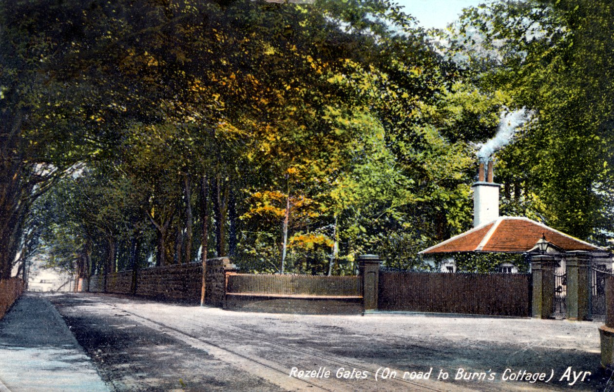 Rozelle Gates, no caminho para Burns Cottage, Ayr, Ayrshire, 1913 de Unbekannt
