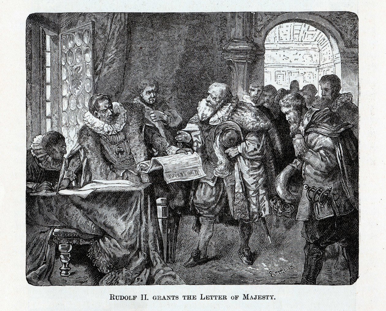 Rudolf II concede a Carta de Majestade, 1882 de Unbekannt