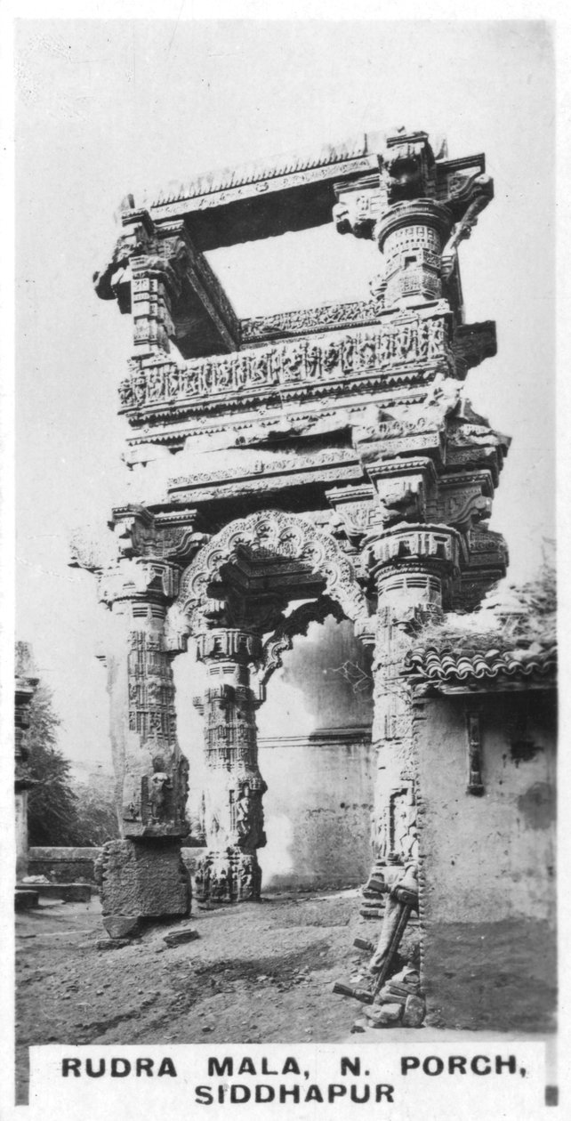 Rudra Mala, alpendre norte, Siddhapur, Índia, c1925 de Unbekannt