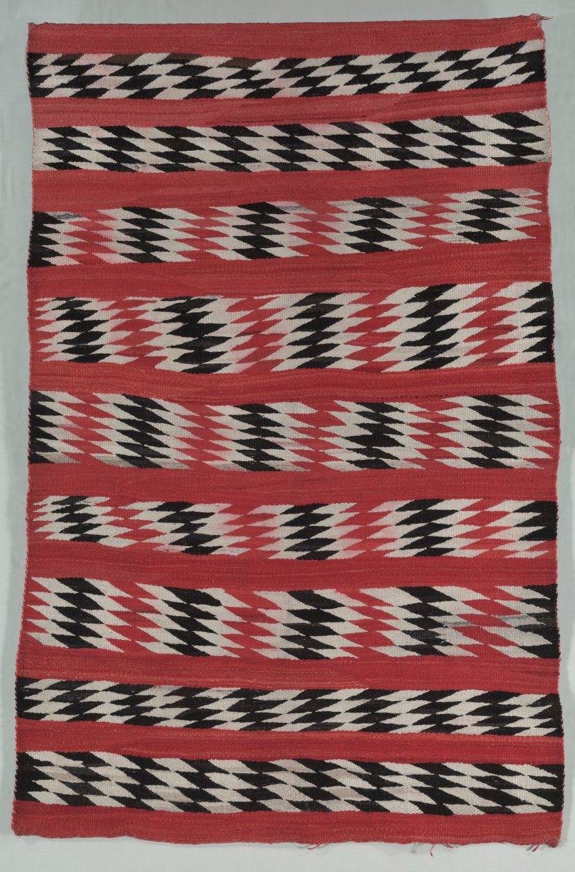 Tapete com faixas de diamantes, c. 1890-1900. de Unbekannt
