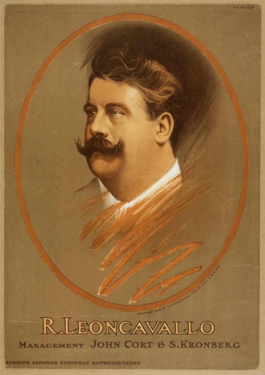 Ruggiero Leoncavallo 1858-1919, c. 1906 de Unbekannt