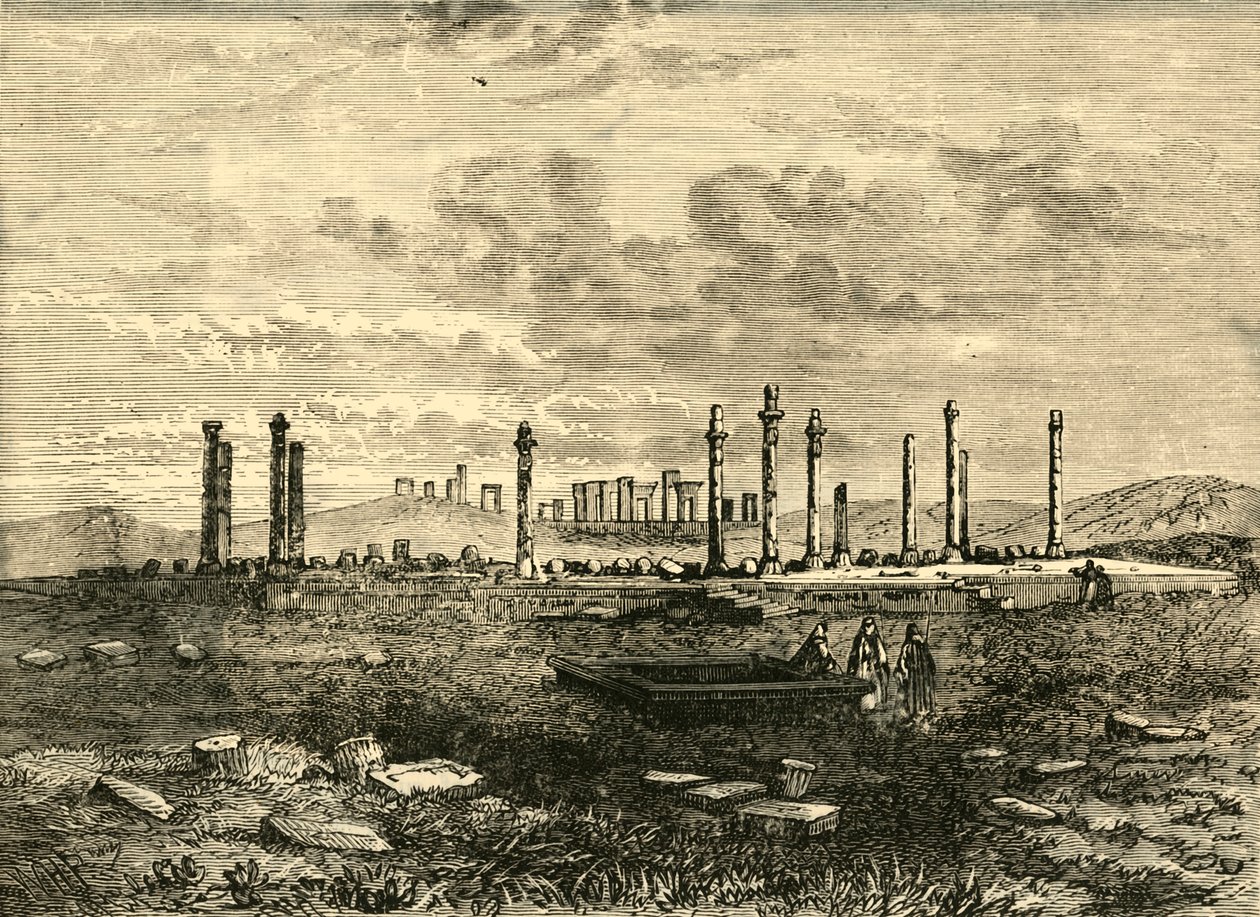 Ruínas em Persépolis, 1890. de Unbekannt