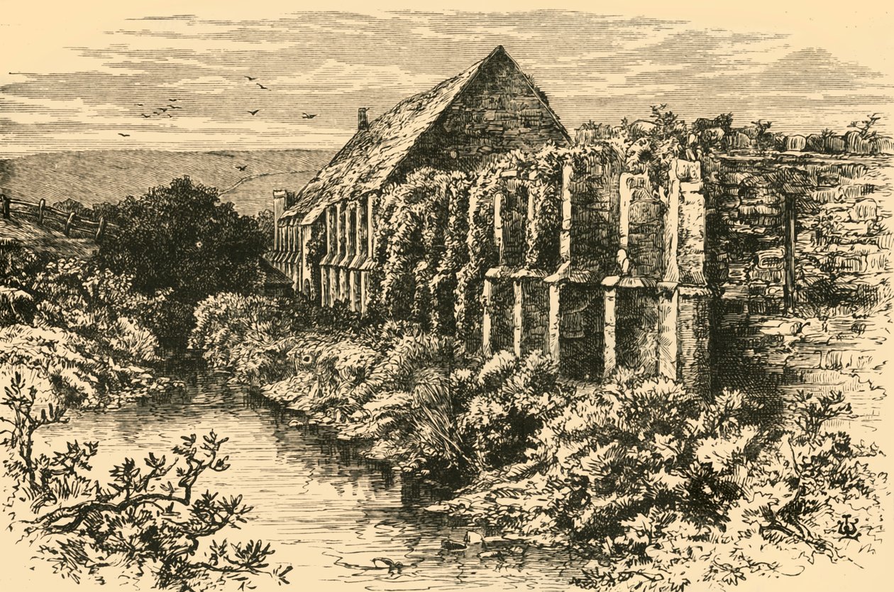 Ruínas do celeiro, Abbotsbury Abbey, 1898. de Unbekannt