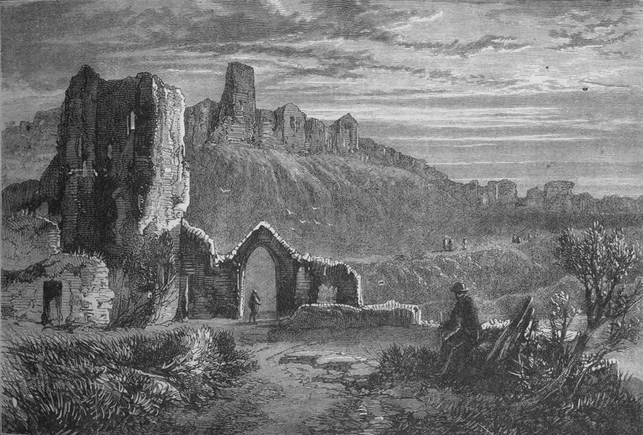 Ruínas do Castelo de Hastings, c1880 de Unbekannt