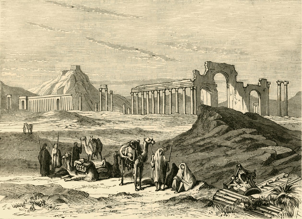 Ruínas do Palmyra, 1890. de Unbekannt