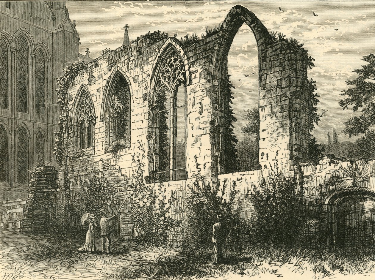 Ruínas do Guesten Hall, 1898. de Unbekannt