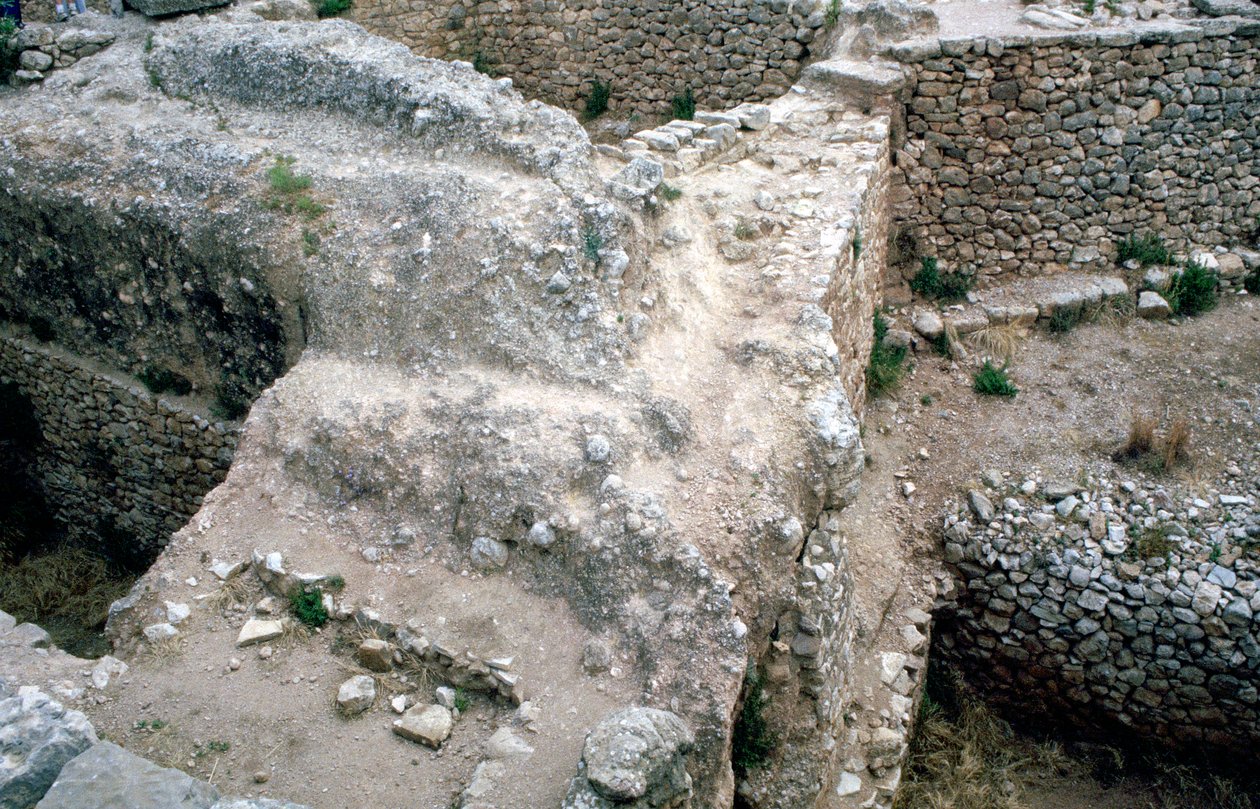 Ruínas da cidade grega pré-histórica de Micenas de Unbekannt