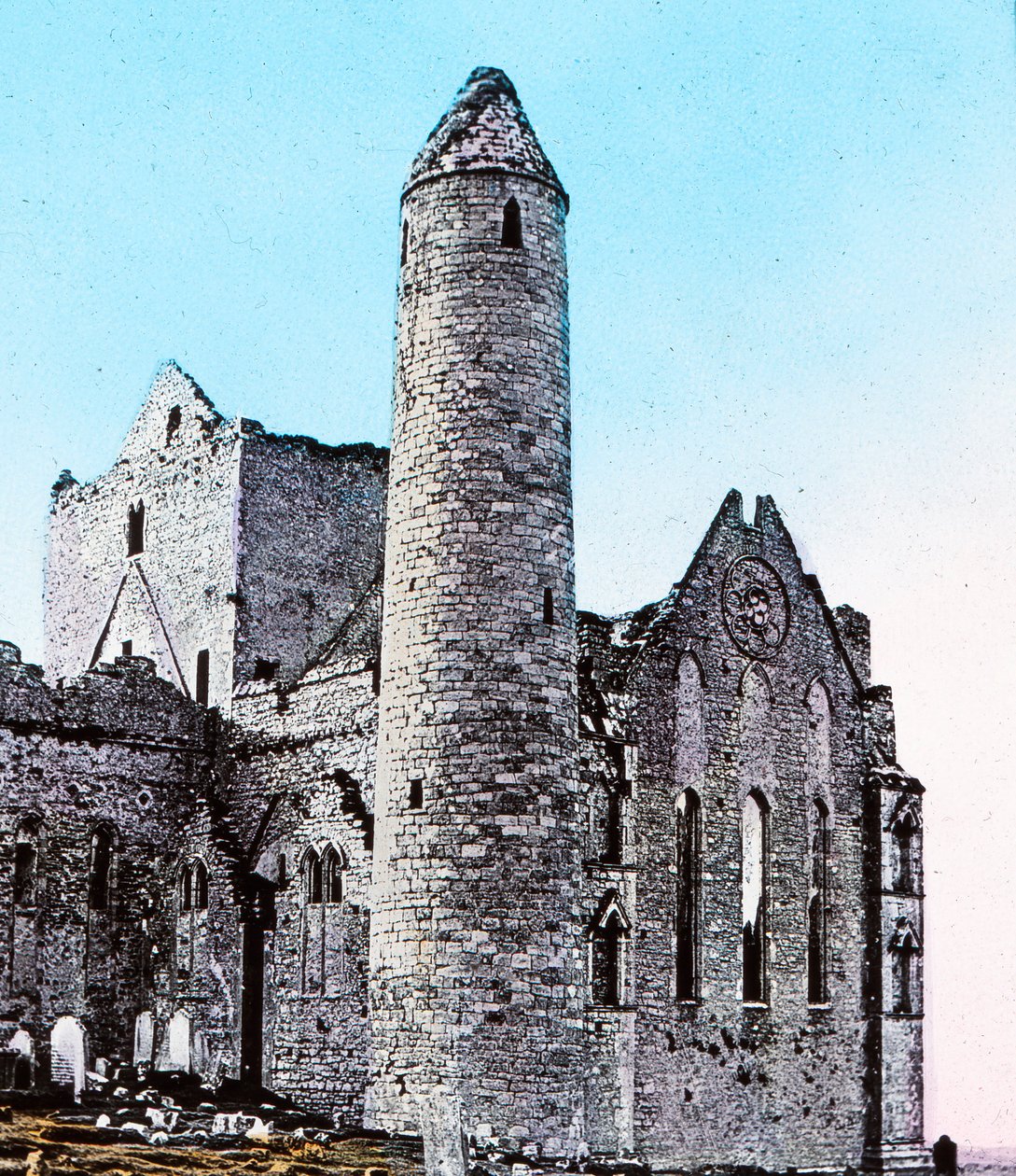Ruínas na rocha de Cashel Co., Tipperary, c1910 de Unbekannt