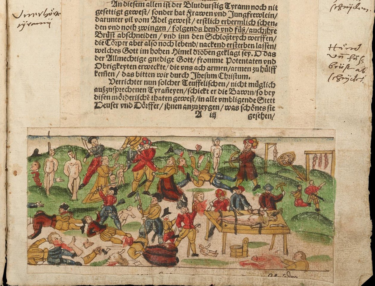 Atrocidades russas na Livônia em 1578. Da coleção de notícias de Johann Jakob Wicks ... de Unbekannt