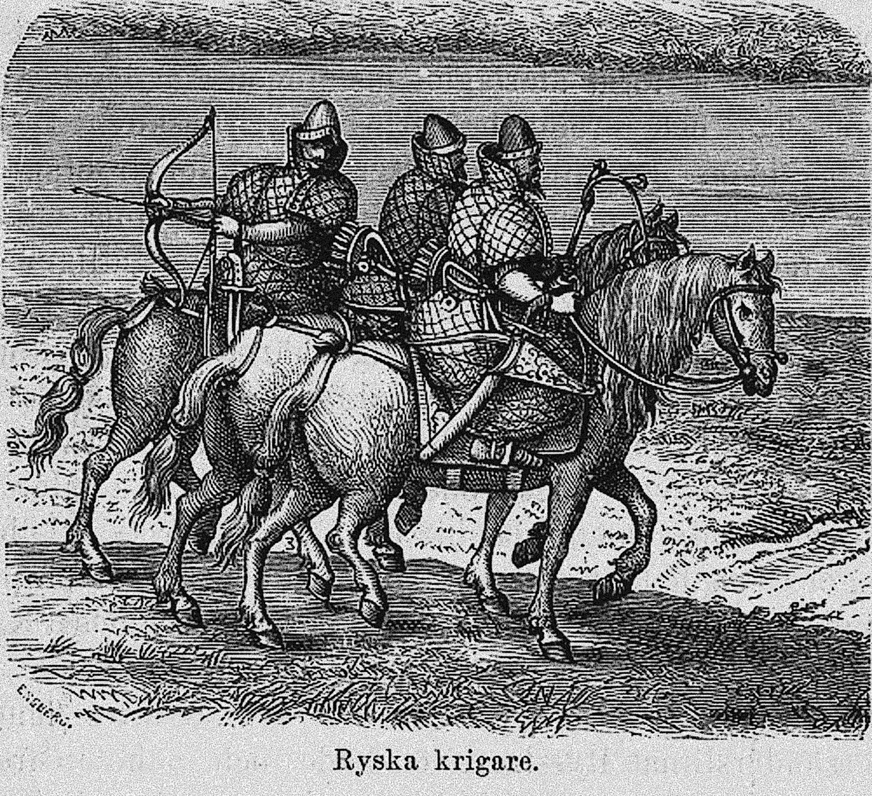 Guerreiros russos, c. 1620 de Unbekannt