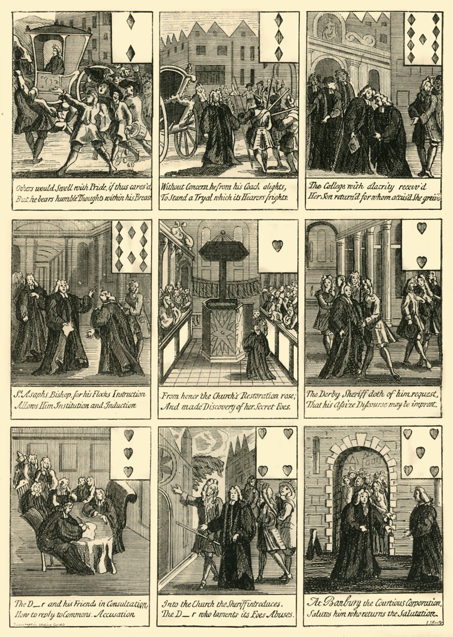 Cartões Sacheverell, c1872. de Unbekannt