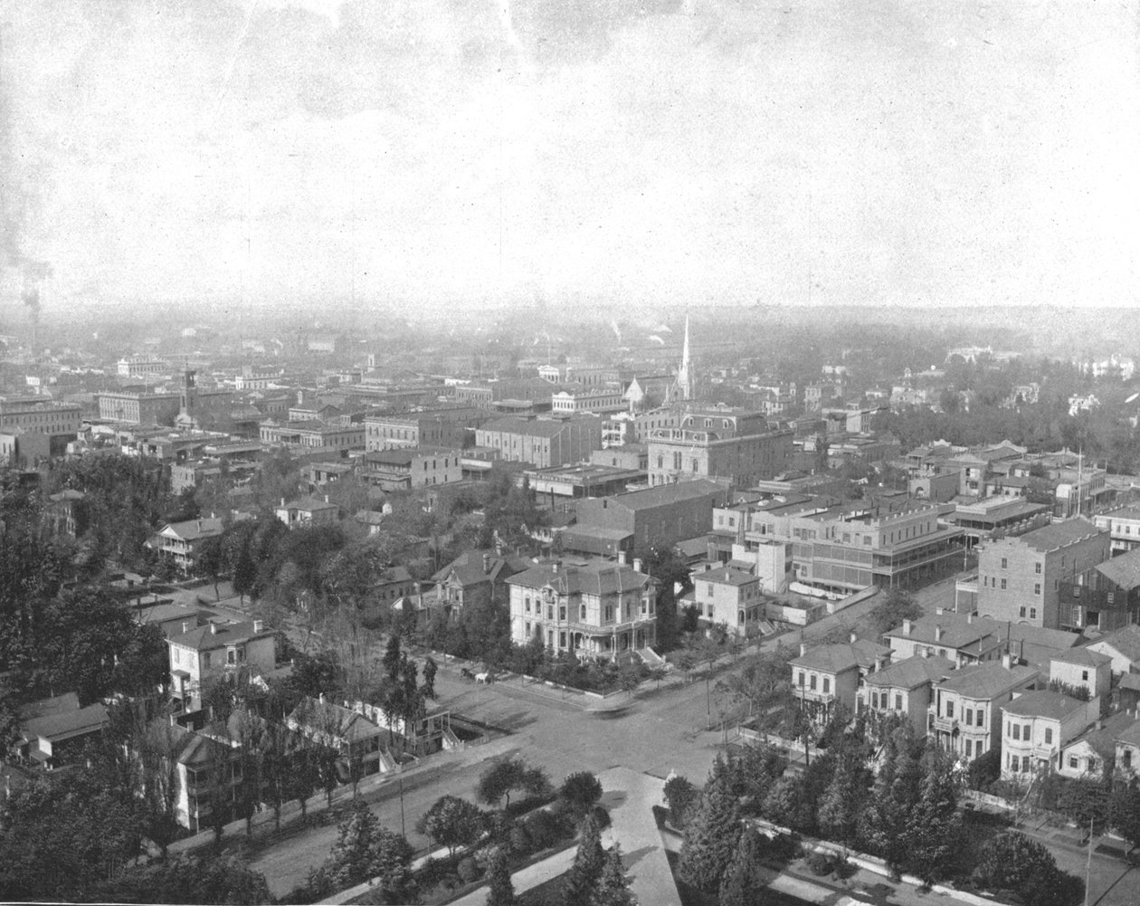 Sacramento, Califórnia, da cúpula do Capitólio, EUA, c1900. de Unbekannt