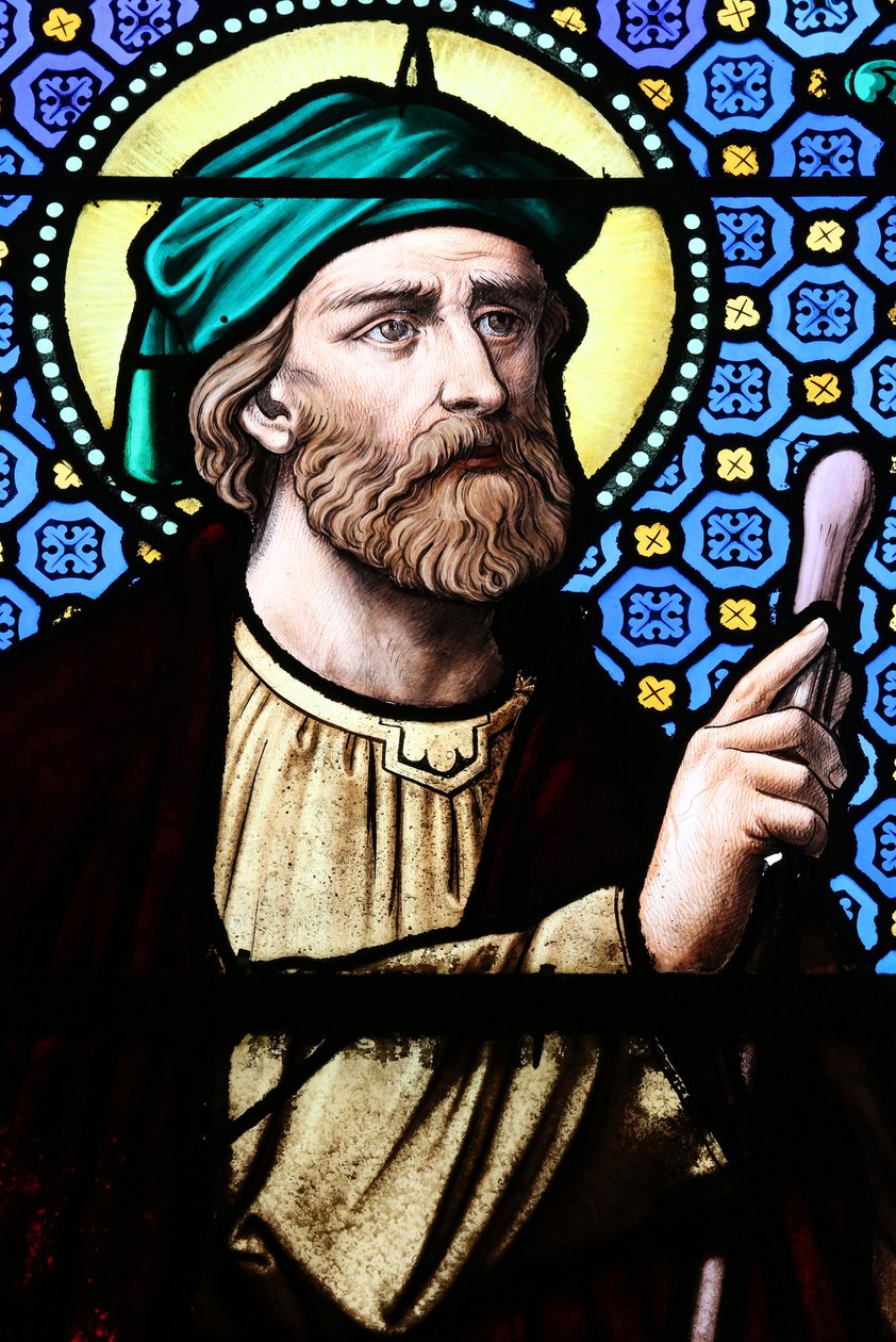 Igreja do Sagrado Coração. Janela de vidro manchado. Jesse, 20160604, Moulins, França de Unbekannt