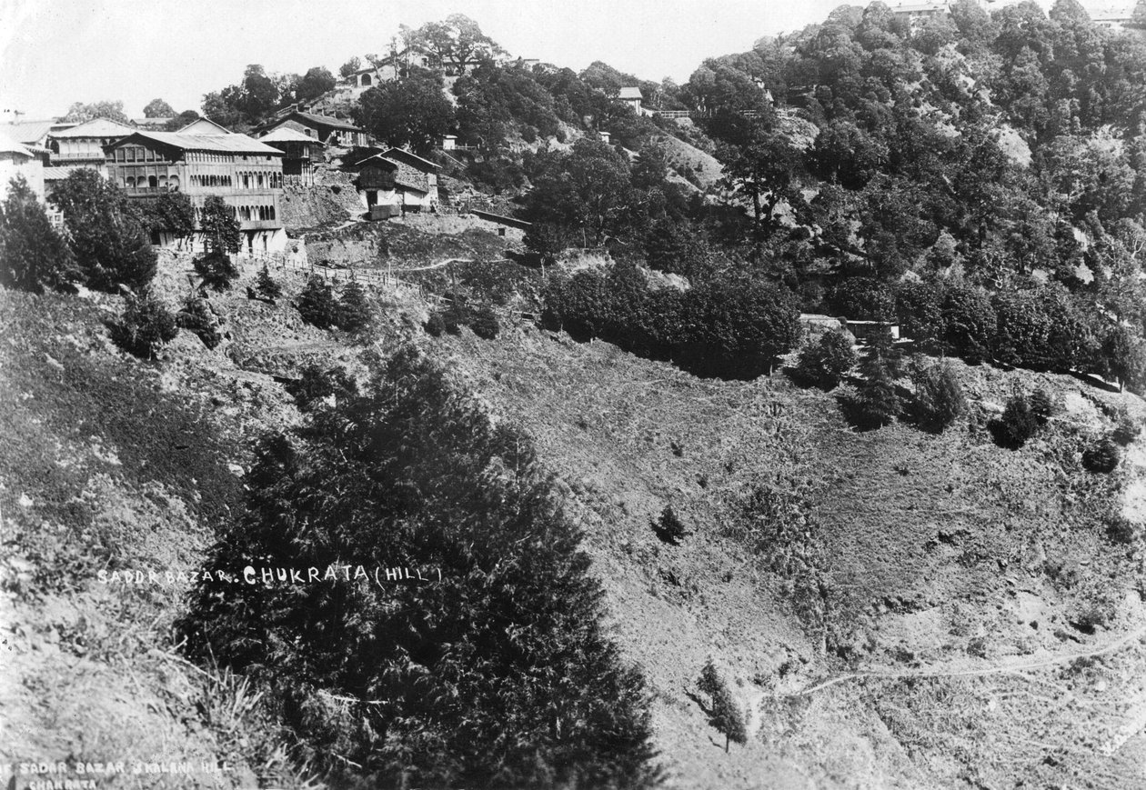 Sadar Bazar e Kalana Hill, Chakrata, 1917 de Unbekannt