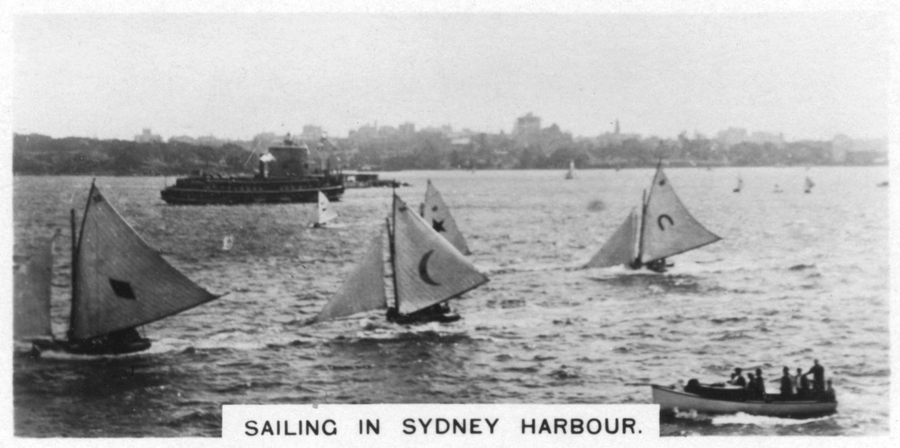 Navegando no porto de Sydney, Austrália, 1928 de Unbekannt