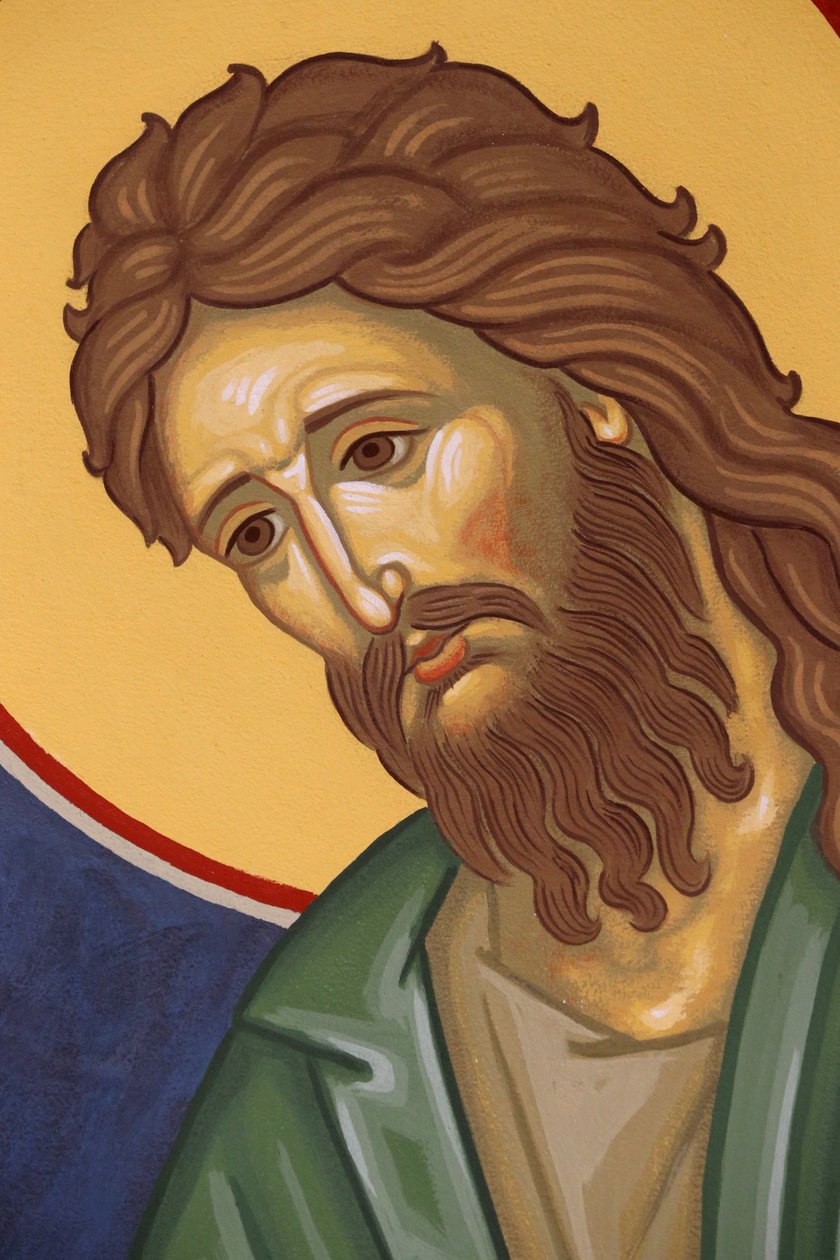 Mosteiro ortodoxo ortodoxo de Saint-Antoine-le-Grand. Ícone de João Baptista. Saint-Laurent-en-Royans, França. de Unbekannt