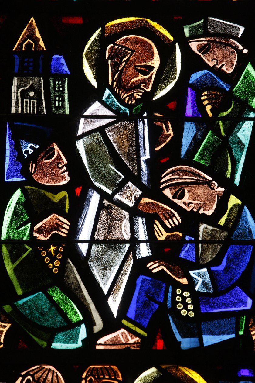 Catedral de Saint-Corentin (Saint Corentin), Quimper Vidro manchado : Saint Paul, Quimper, França de Unbekannt