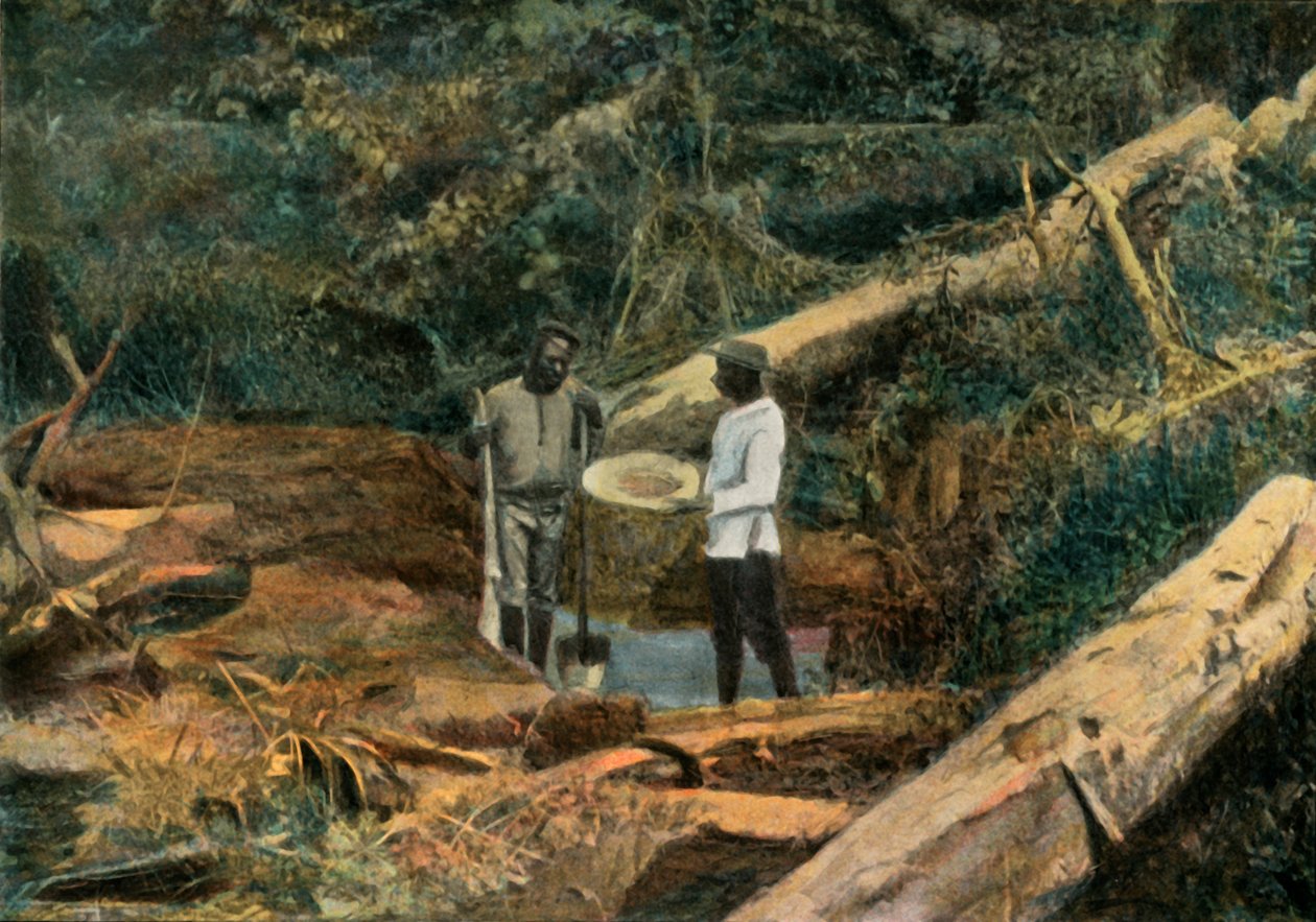 St. Elias. The Battee LOr Search, Panning for Gold, 1900. de Unbekannt