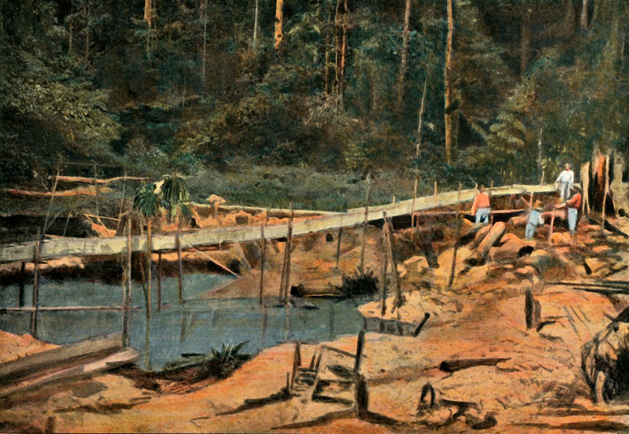 Saint-Elie. Le Schluss Rigole Pour LOr, The Sluice, Prospecting for Gold, 1900. de Unbekannt