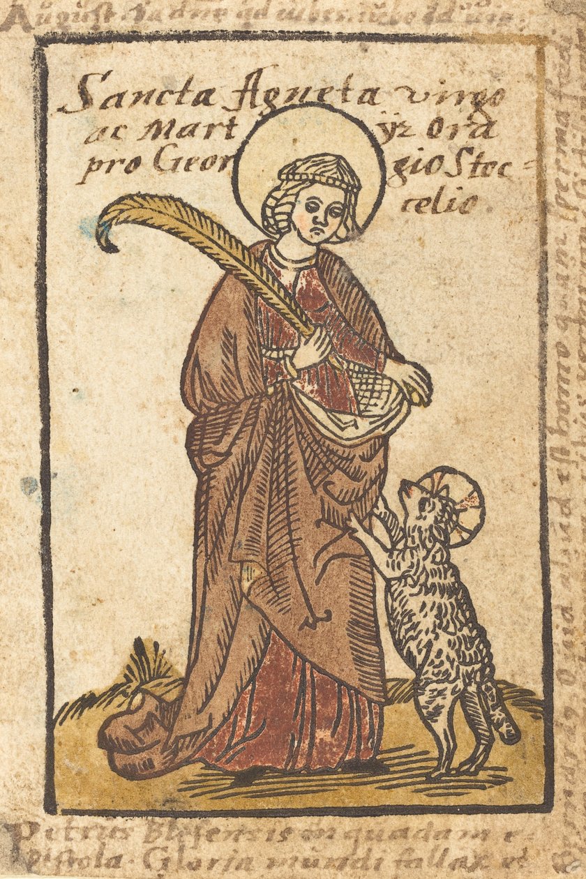 Santa Inês, c. 1490. de Unbekannt