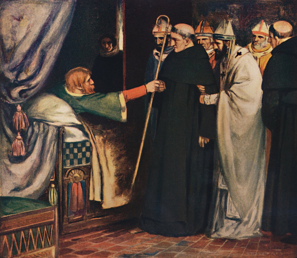 Santo Anselmo recusando o Arcebispado, 1912 de Unbekannt