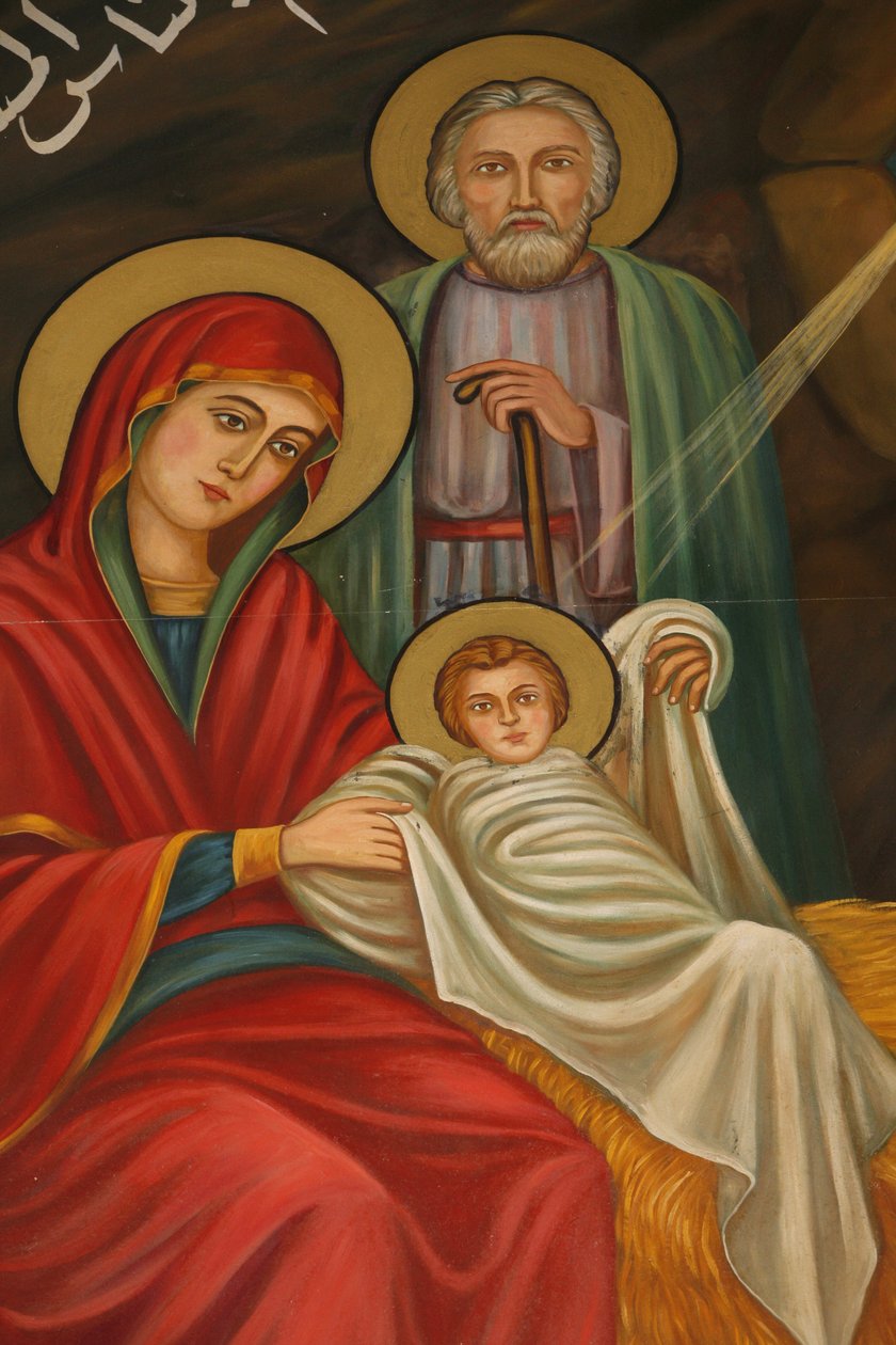 Santo Antônio pintura de natividade da igreja copta, Jerusalém, Israel de Unbekannt
