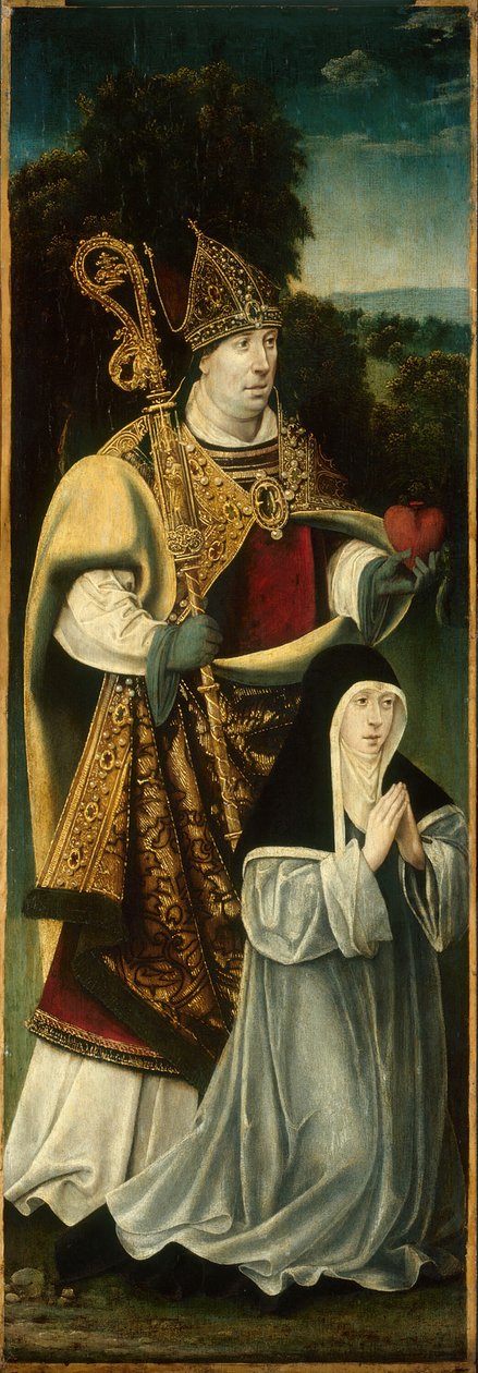 Santo Agostinho e uma Cônegoa Agostiniana, 152550. de Unbekannt