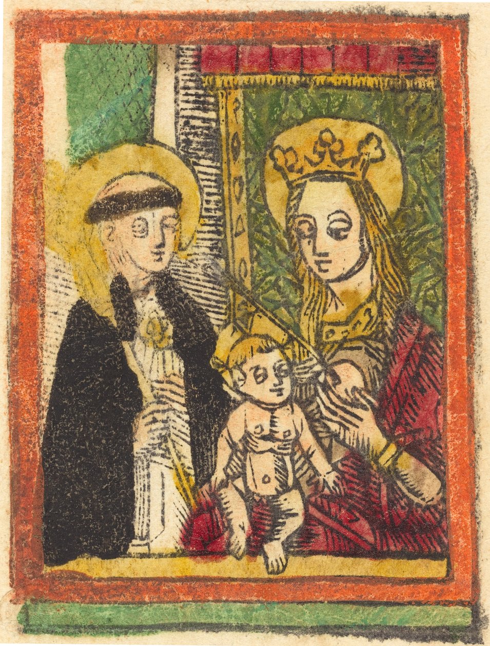 São Bernardo com a Madona e o Menino, 14801500. de Unbekannt