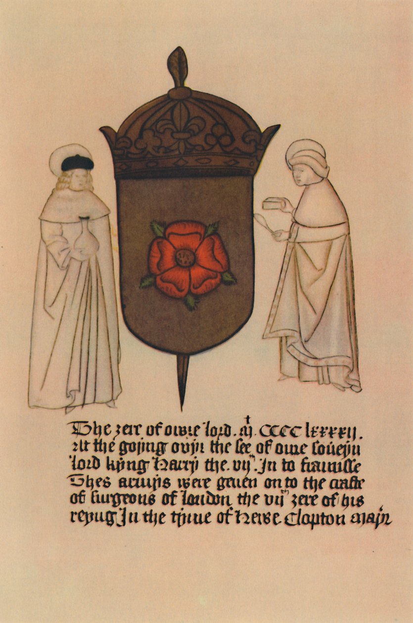 São Cosme e São Damião, santos padroeiros dos barbeiros-cirurgiões, século XV, 1948. de Unbekannt